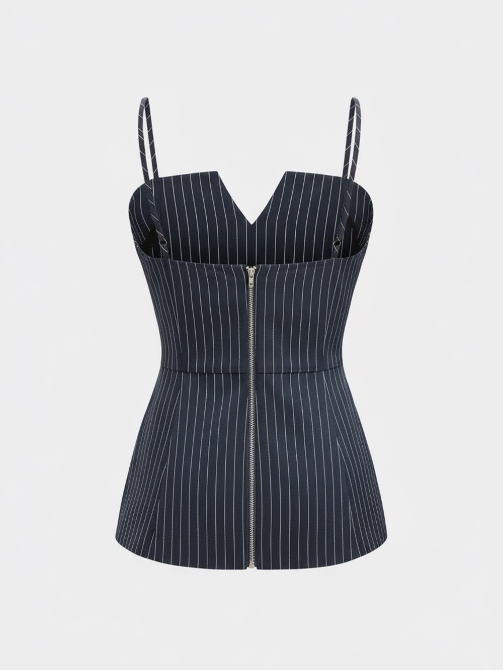 Commense Pinstripe Cami Top & Wide Leg Pants Set - Picture 4 of 15